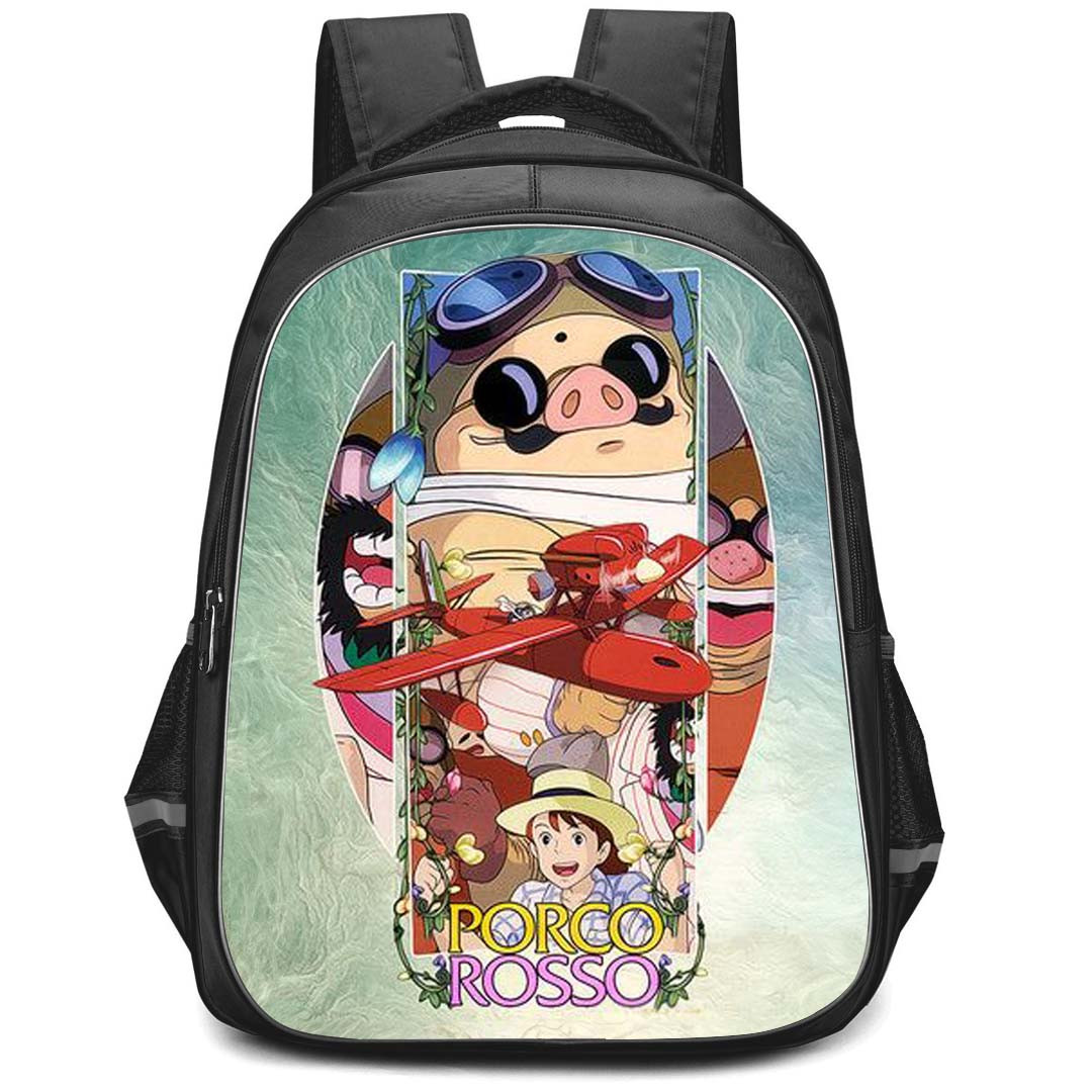 Porco Rosso Backpack StudentPack - Porco Rosso FanArt Poster