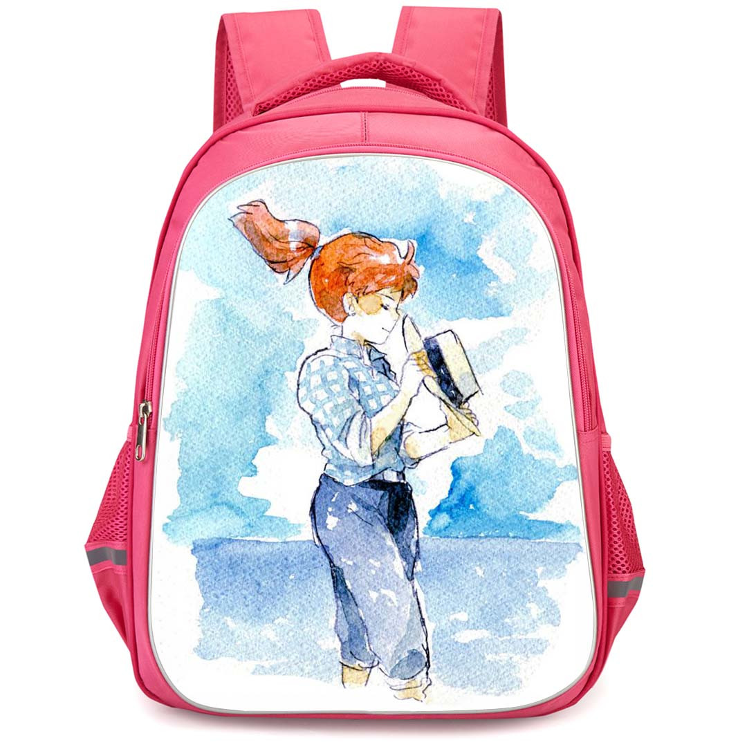 Porco Rosso Fio Fio Piccolo Backpack StudentPack - Fio Fio Piccolo Standing Watercolor Poster