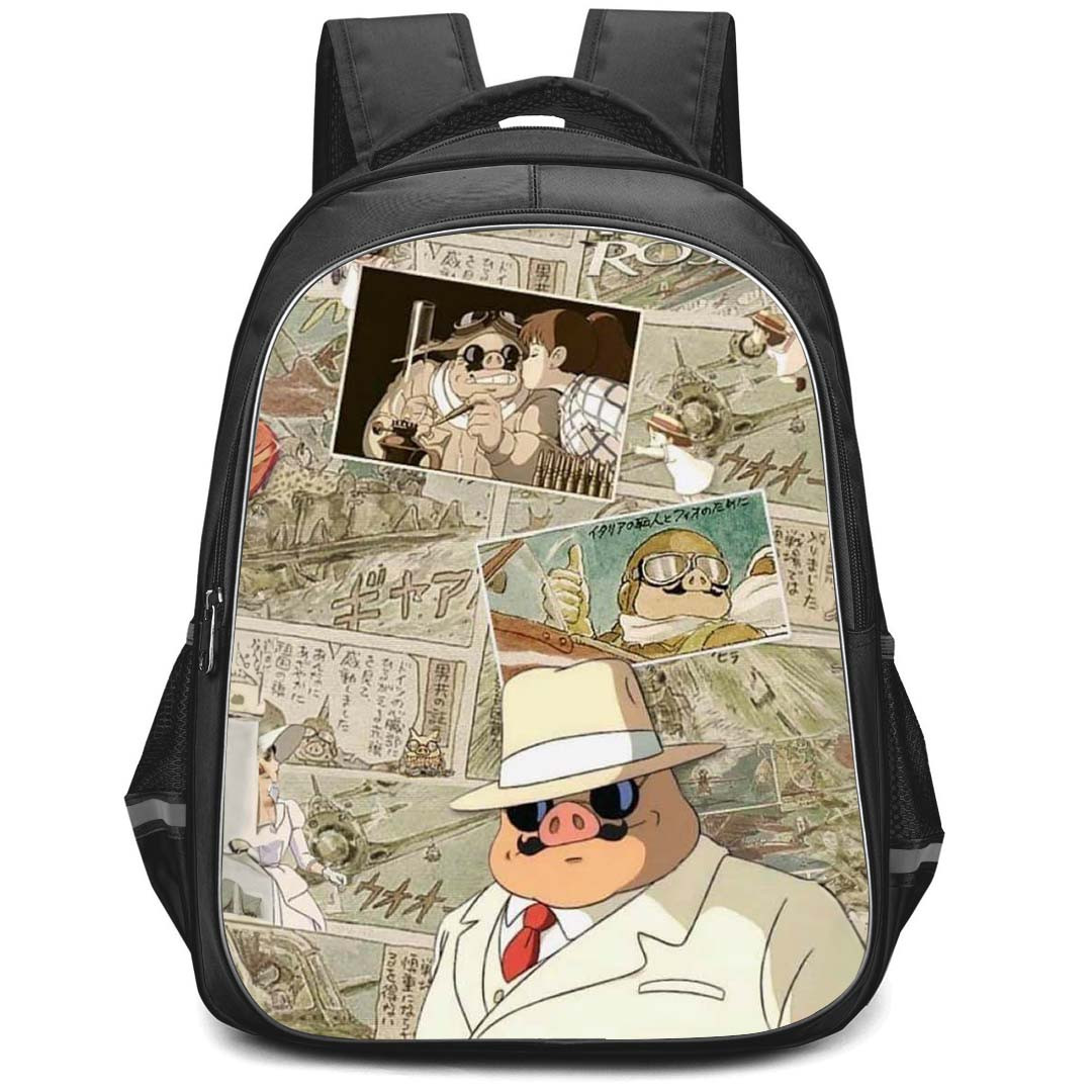 Porco Rosso Marco Pagot Backpack StudentPack - Marco Pagot Collage