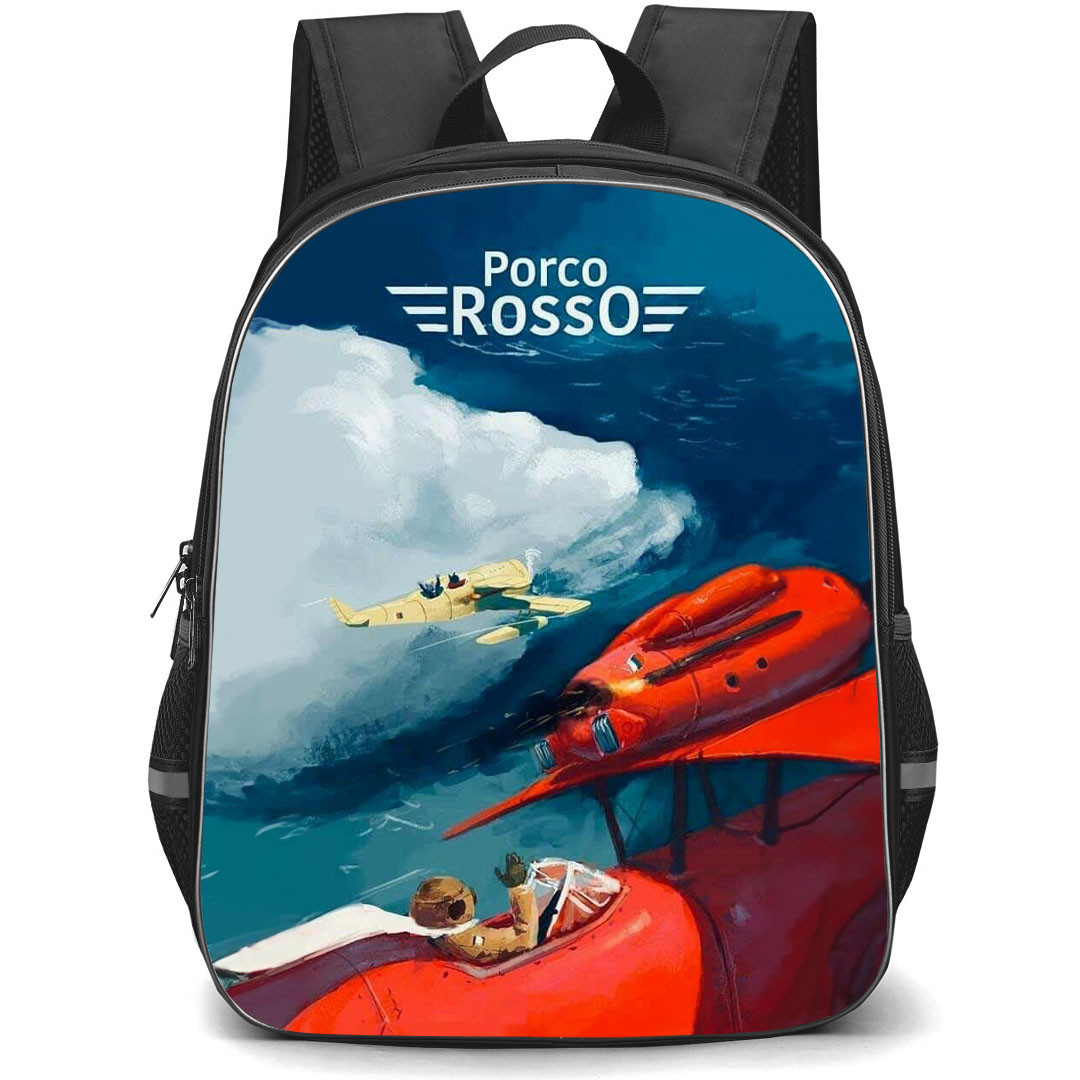 Porco Rosso Backpack StudentPack - Porco Rosso Oil Paint Poster