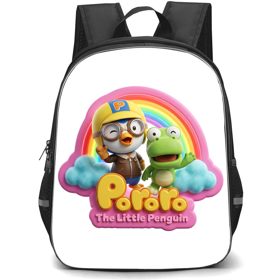 Pororo The Little Penguin Backpack School Bag StudentPack - Pororo The Little Penguin Illustration Art Sticker