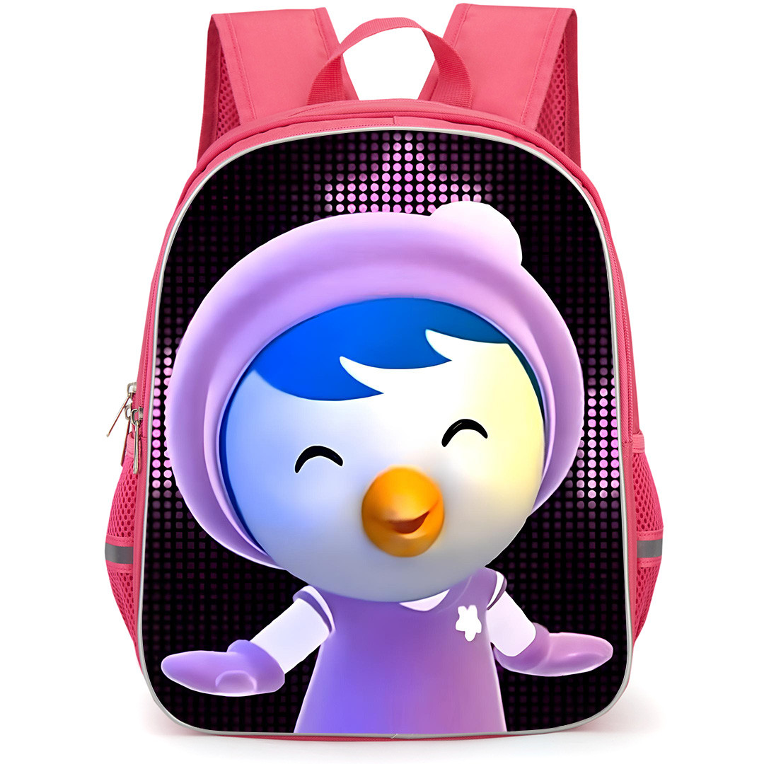 Pororo The Little Penguin Petty Backpack School Bag StudentPack - Pororo The Little Penguin Petty On LED Star Background