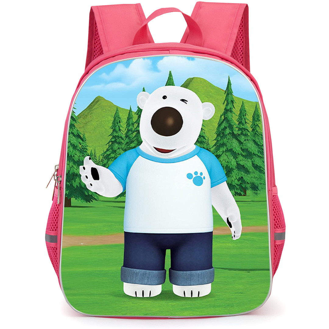 Pororo The Little Penguin Poby Backpack School Bag StudentPack - Pororo The Little Penguin Poby Standing On Green Mountain Poster