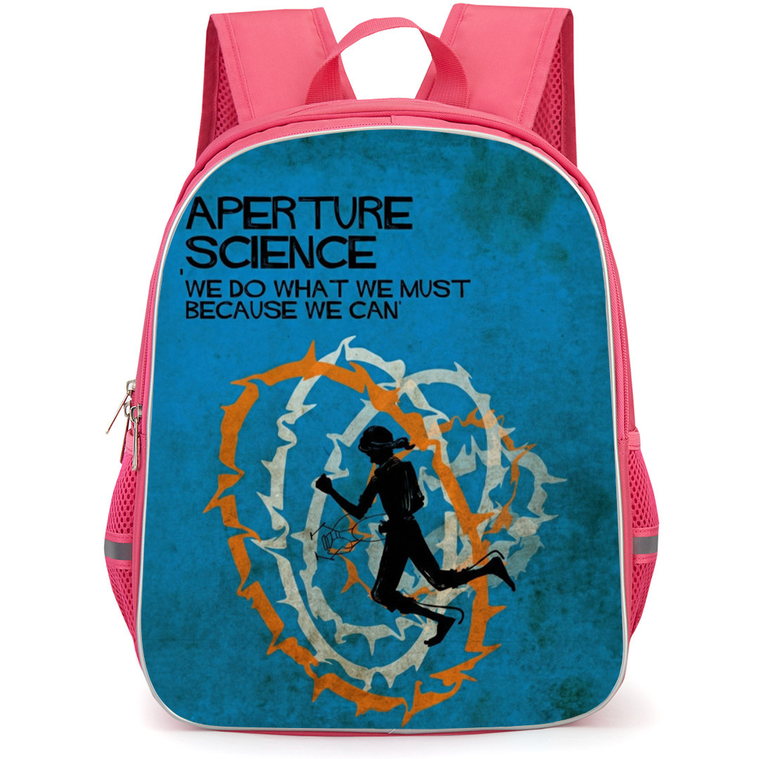 Portal Backpack School Bag StudentPack - Portal Because We Can Quote Series Poster