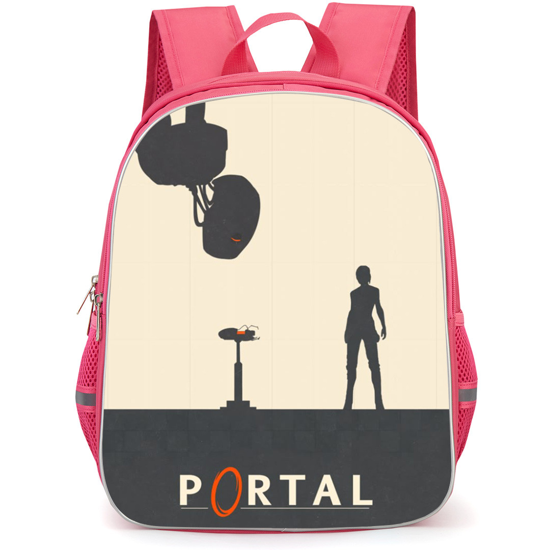 Portal Backpack School Bag StudentPack - Portal Game Silhouette Art Series Poster