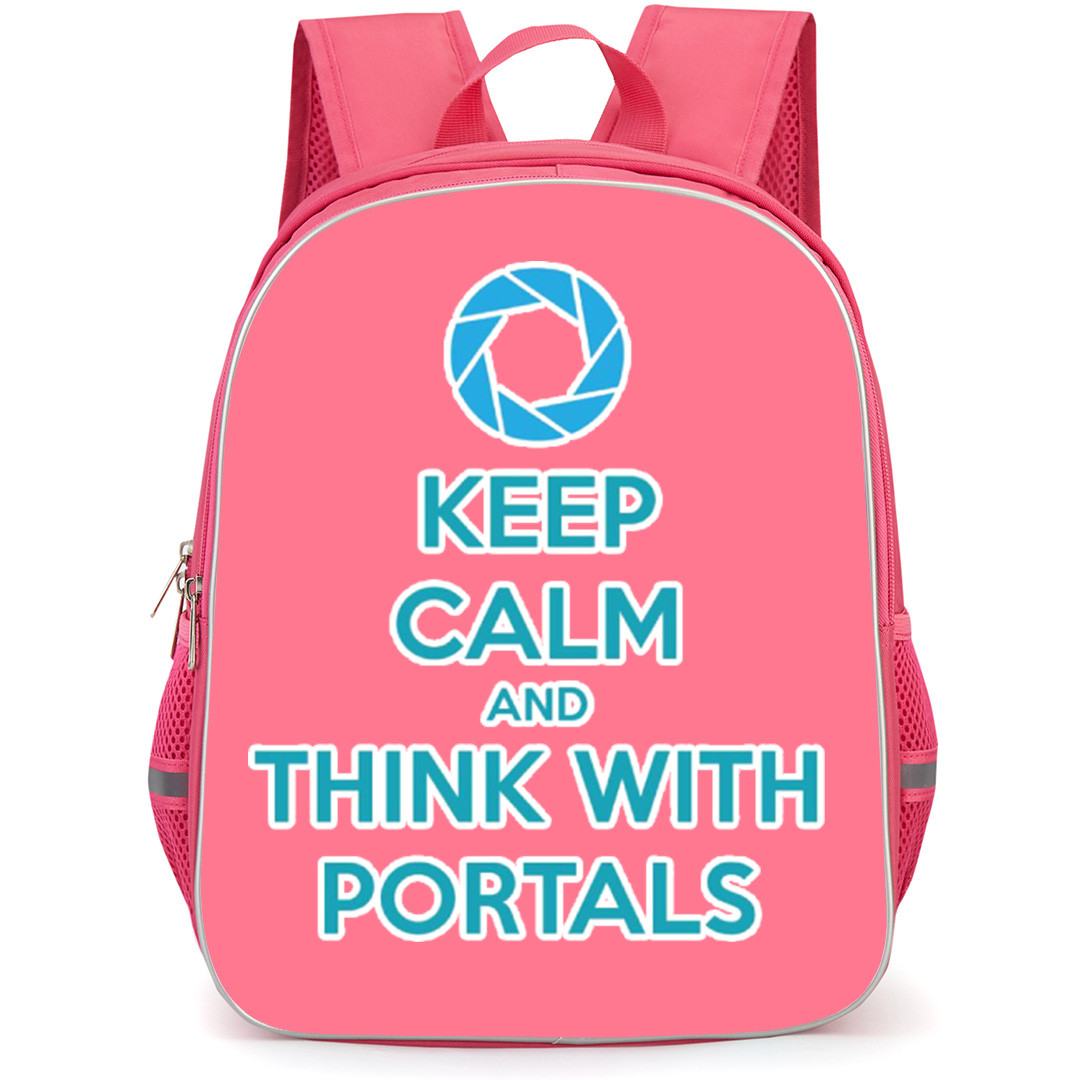 Portal Backpack School Bag StudentPack - Portal Think With Portals Quote Sticker