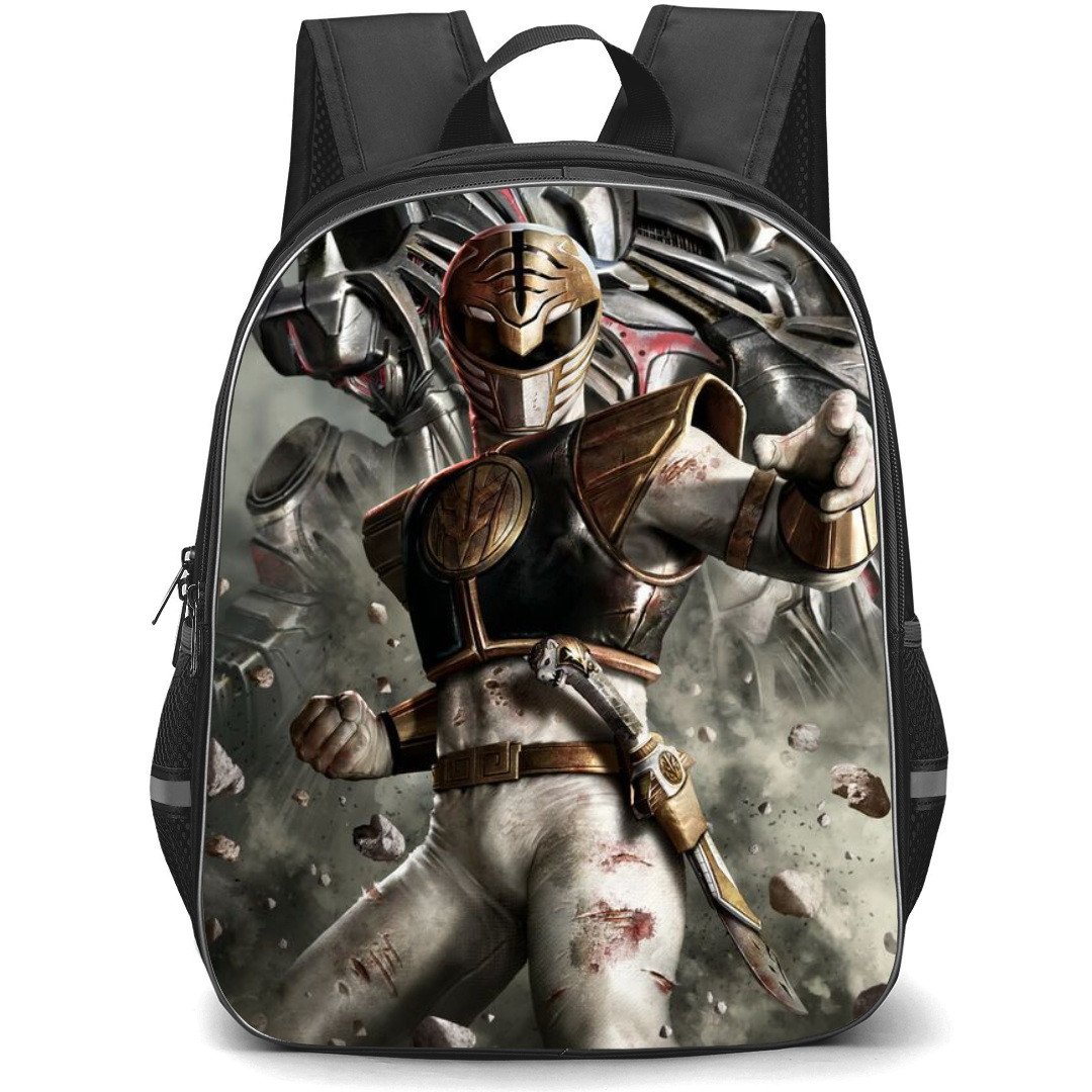 Mighty Morphin Power Rangers White Ranger Backpack StudentPack - White Ranger Character Art