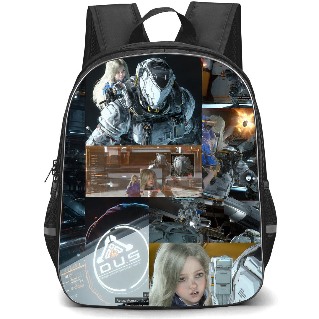 Pragmata Backpack School Bag StudentPack - Pragmata Characters Collage