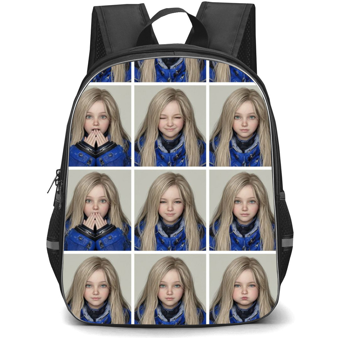 Pragmata Diana Backpack School Bag StudentPack - Diana Different Pose Collage