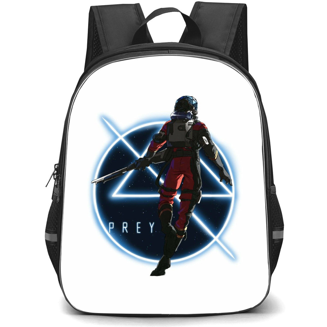 Prey Morgan Yu Backpack School Bag StudentPack - Morgan Yu Holding Gun Comic Art Poster