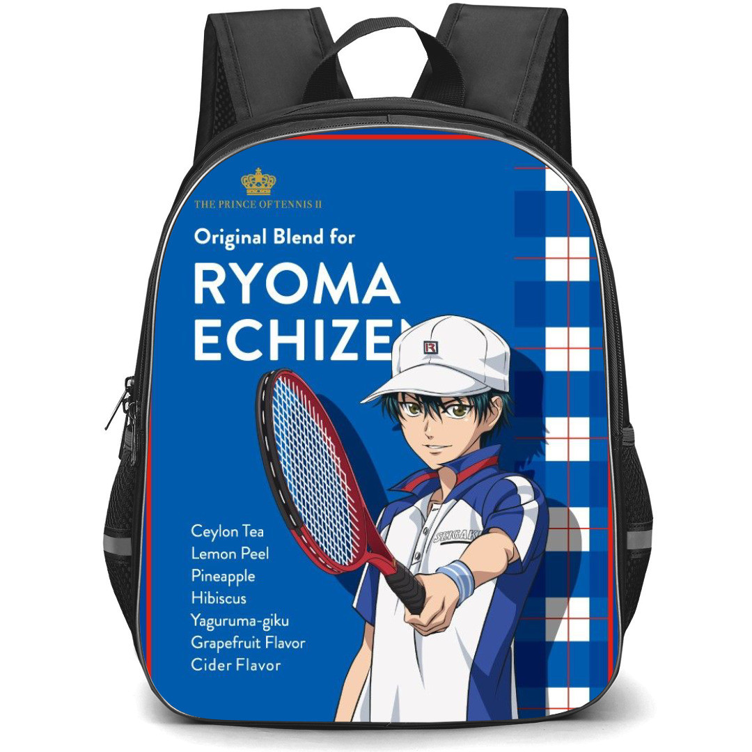 The Prince of Tennis Ryoga Echizen Backpack StudentPack - Ryoma Echizen Portrait Blue Background