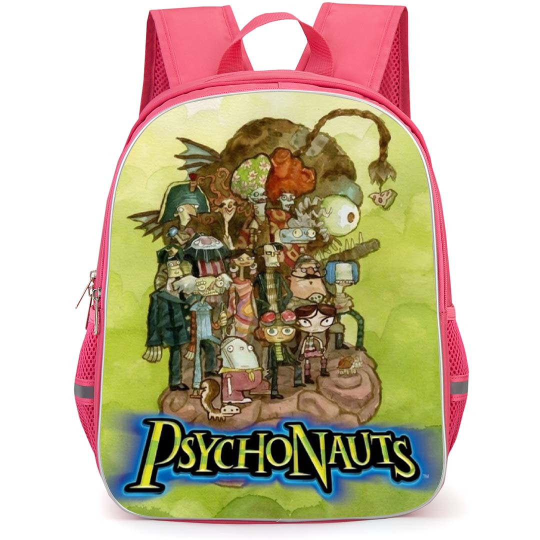 Psychonauts Backpack School Bag StudentPack - Psychonauts Looking Side Standing Portrait Game Poster
