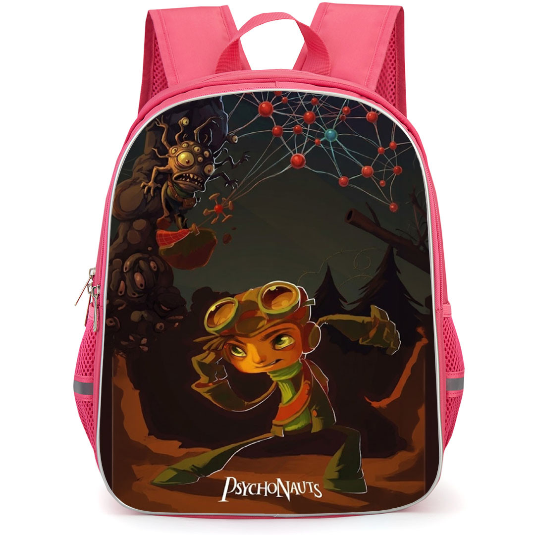 Psychonauts Backpack School Bag StudentPack - Psychonauts On Guard Stance Game Poster
