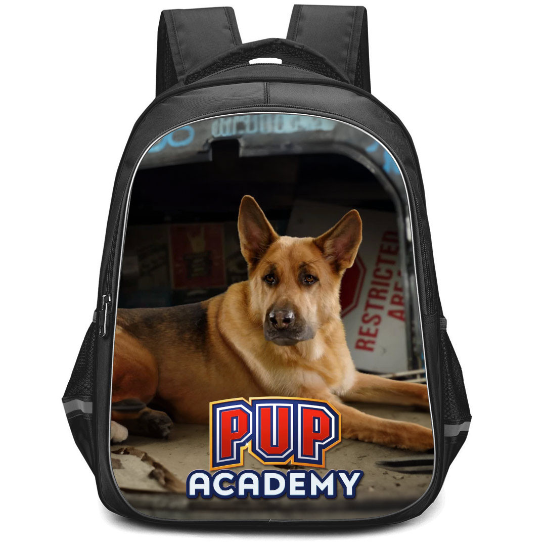 Pup Academy King Backpack StudentPack - King The Stray's First Day Poster