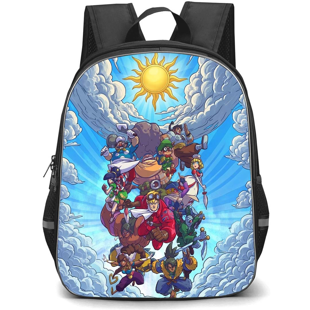 Power Stone Backpack School Bag StudentPack - Power Stone Characters Attacking Poster