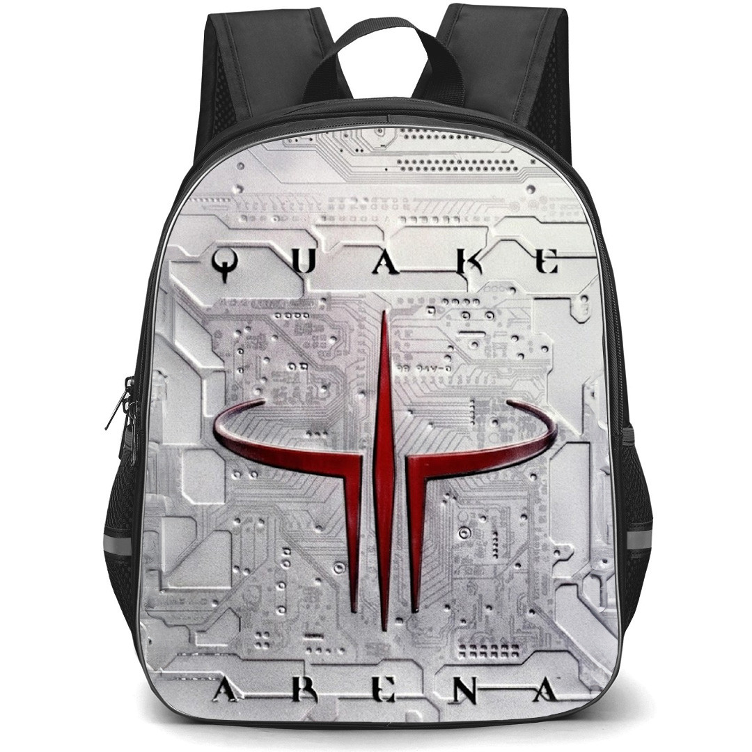 Quake Backpack School Bag StudentPack - Quake 3 Arena Game Cover Art Poster