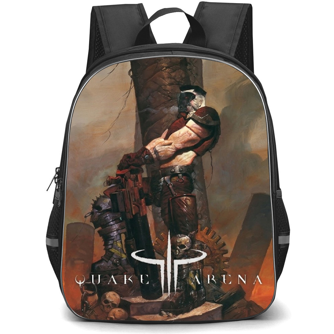 Quake Sarge Backpack School Bag StudentPack - Sarge Portrait Game Poster