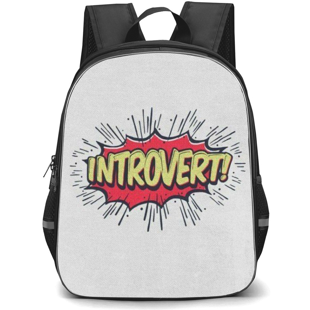 Quotes Backpack StudentPack - Quotes Introvert Pop Art Poster