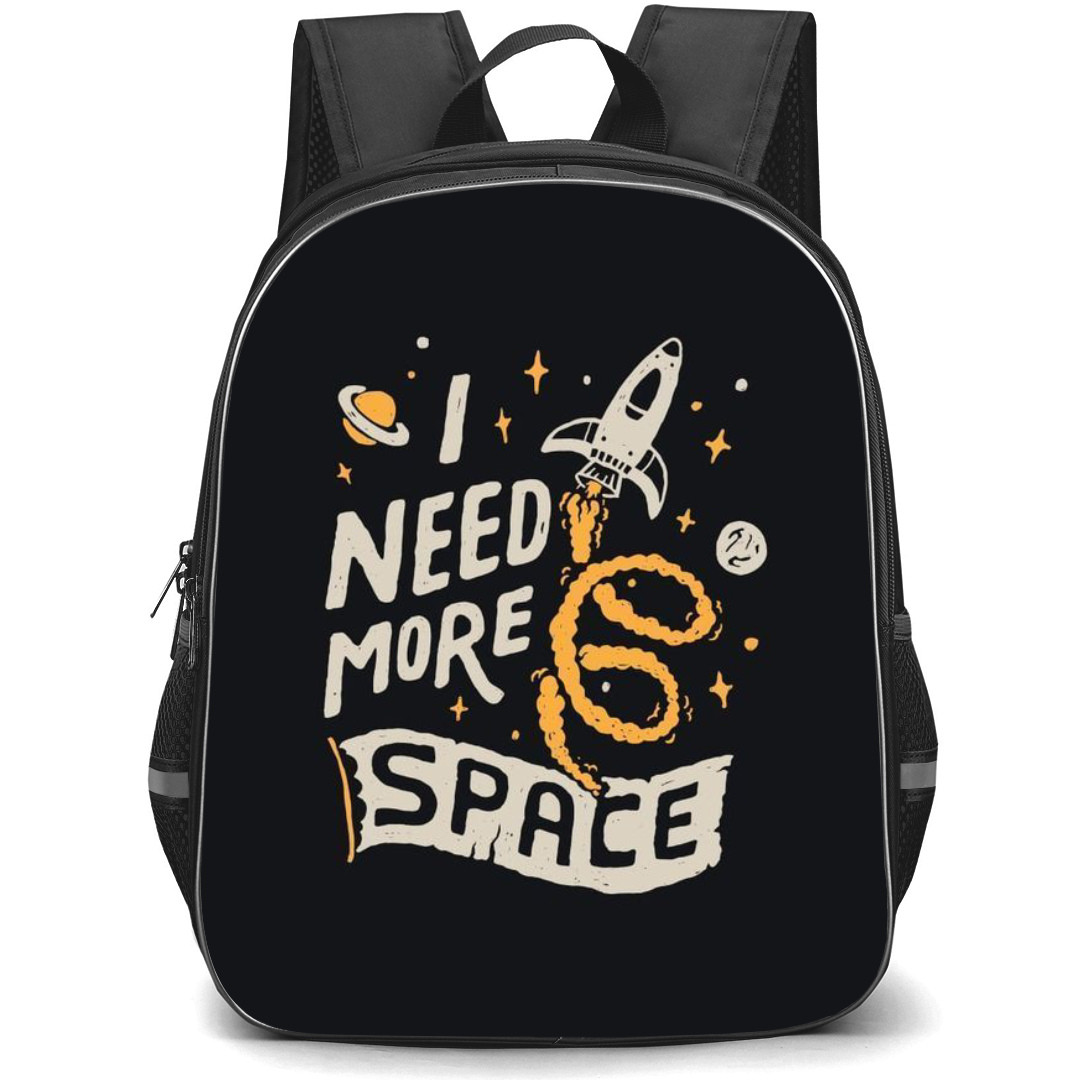 Quotes Backpack StudentPack - Quotes Need More Space Illustration Art On Black Background