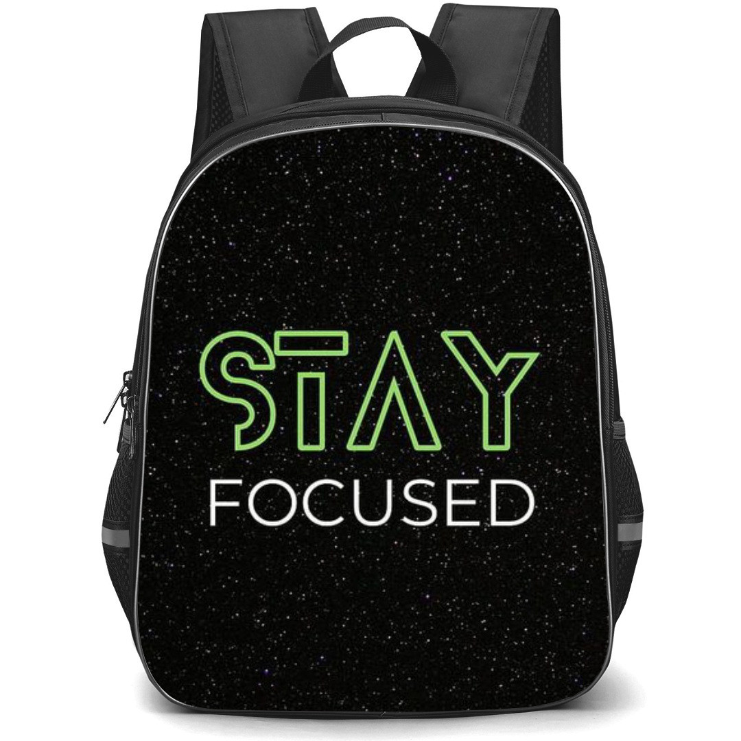 Quotes Backpack StudentPack - Quotes Stay Focused On Dark Background