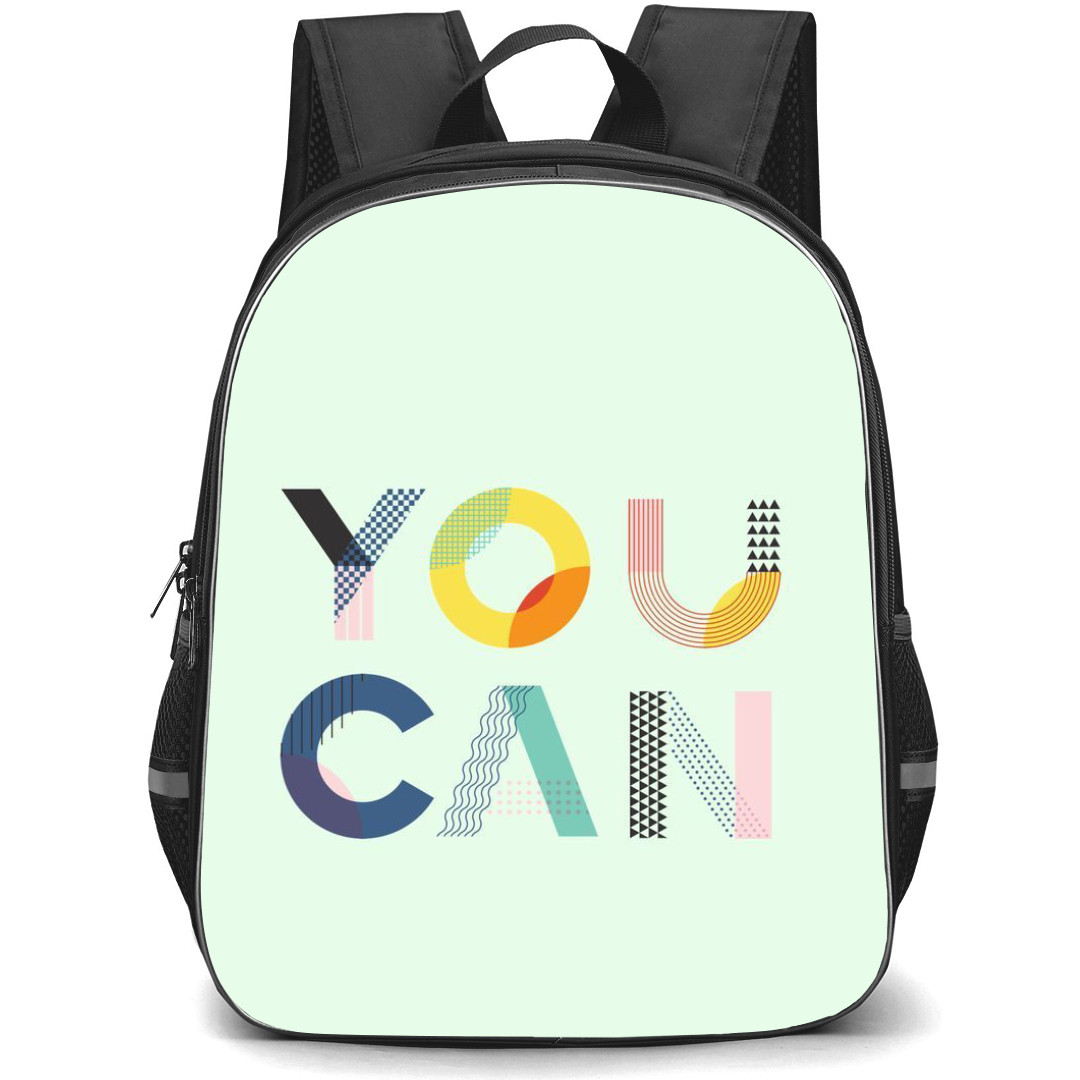Quotes Backpack StudentPack - Quotes You Can Lime Green Background