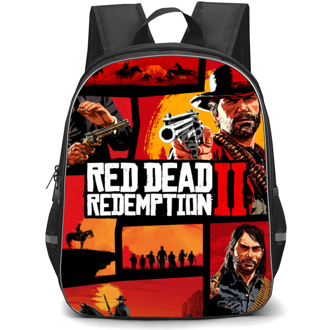 Red Dead Redemption Backpack School Bag StudentPack - Red Dead Redemption Game Cover Art