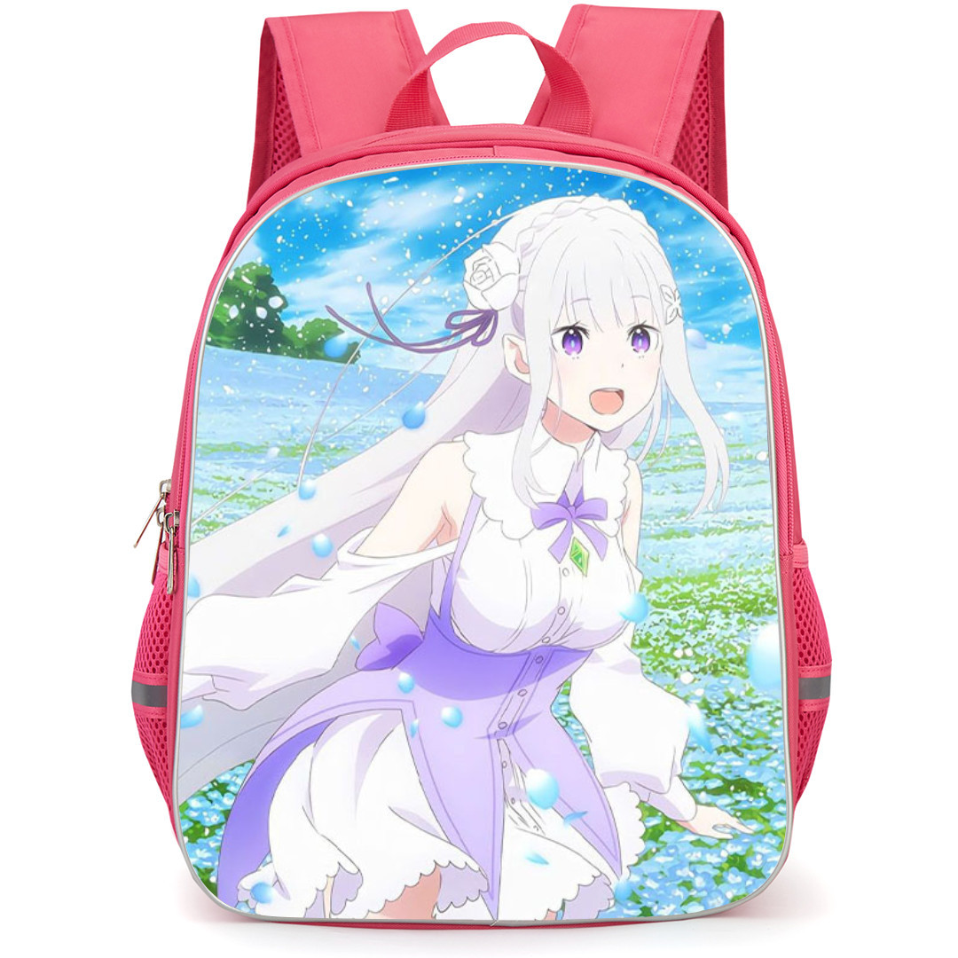 Re Zero - Starting Life in Another World Emilia Backpack StudentPack - Emilia In A Magical World Anime Poster