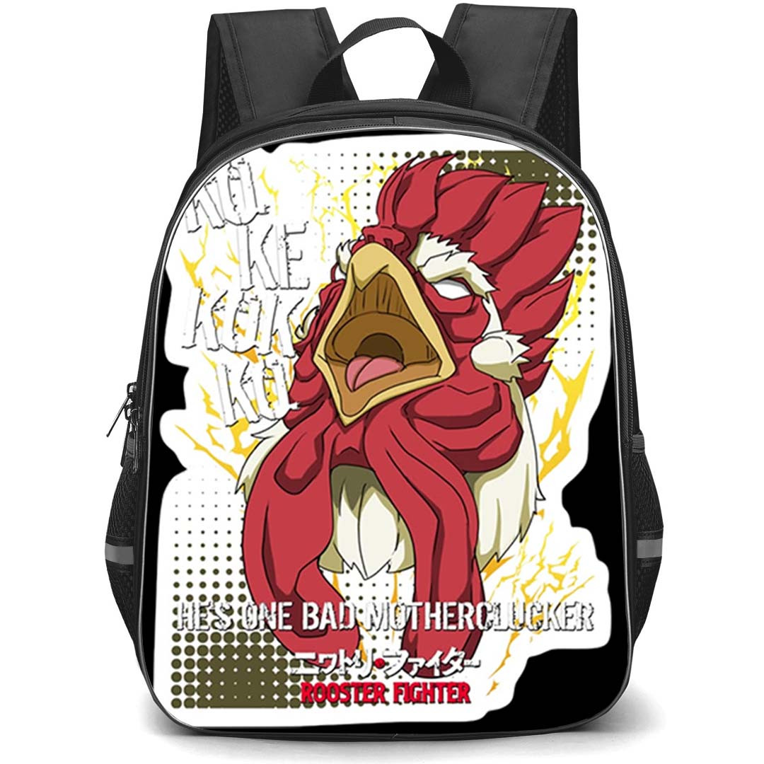 Rooster Fighter Keiji Backpack School Bag StudentPack - Keiji Anime Art Sticker
