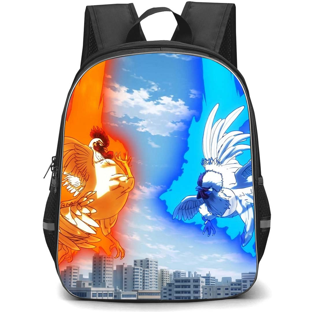 Rooster Fighter Backpack School Bag StudentPack - Rooster Fighter Keiji Vs Keisuke Poster