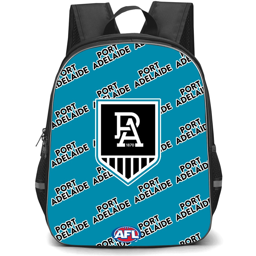 Port Adelaide Football Club Backpack StudentPack - Adelaide Football Club Medley Monogram Wordmark
