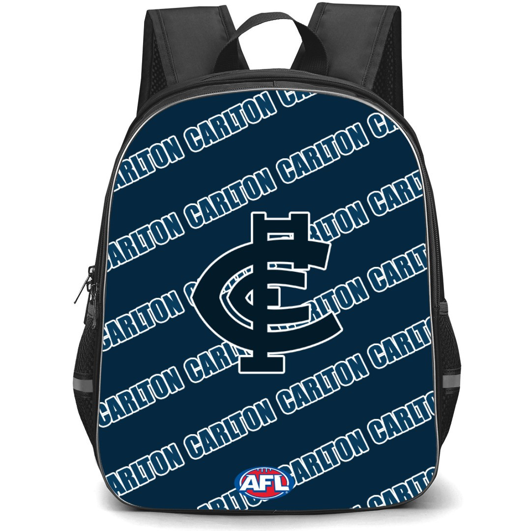 Carlton Football Club Backpack StudentPack - Carlton Football Club Medley Monogram Wordmark