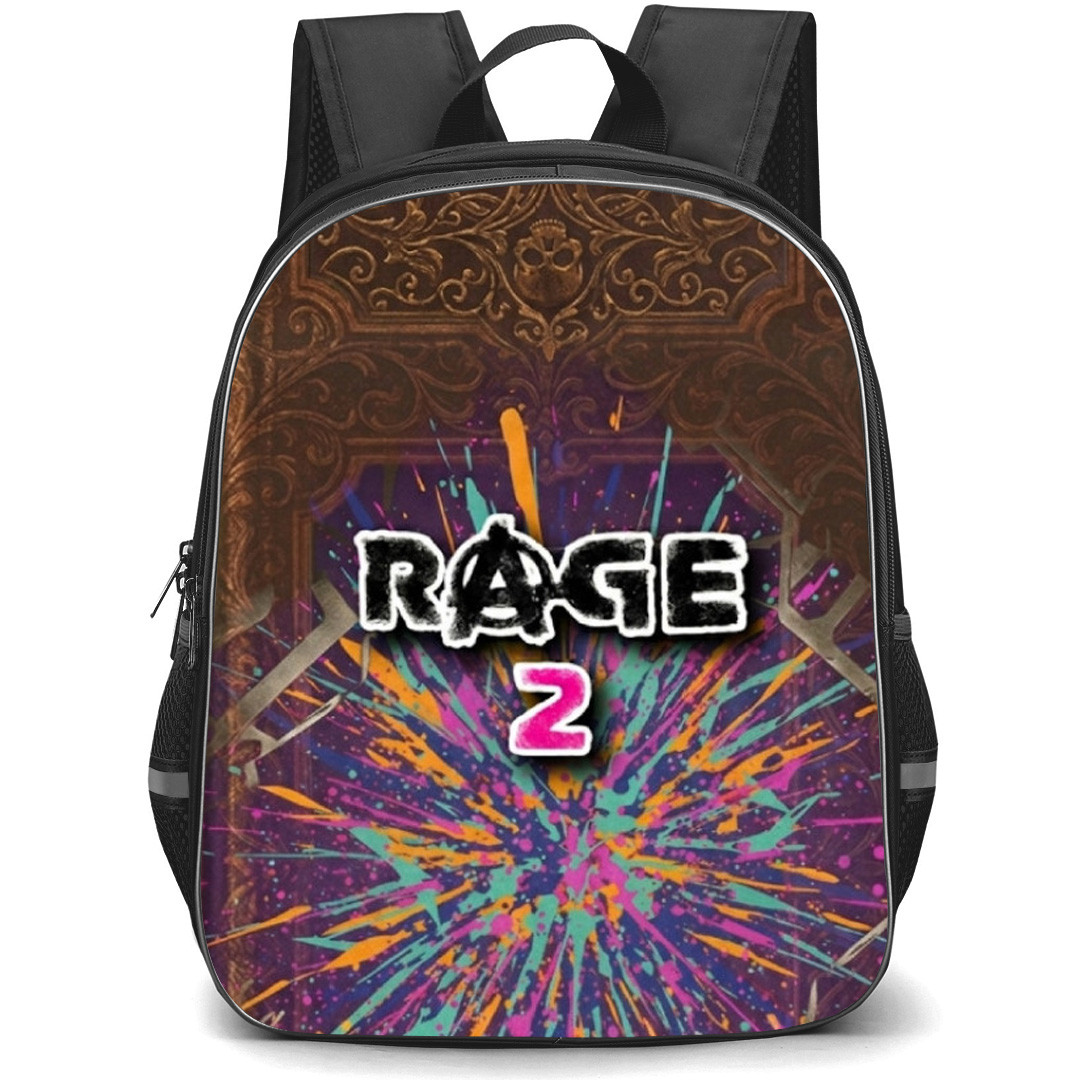 Rage Backpack School Bag StudentPack - Rage Book Splatter Cover Art