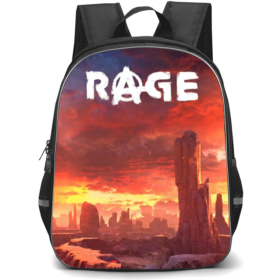 Rage Backpack School Bag StudentPack - Rage Landscape Game Poster