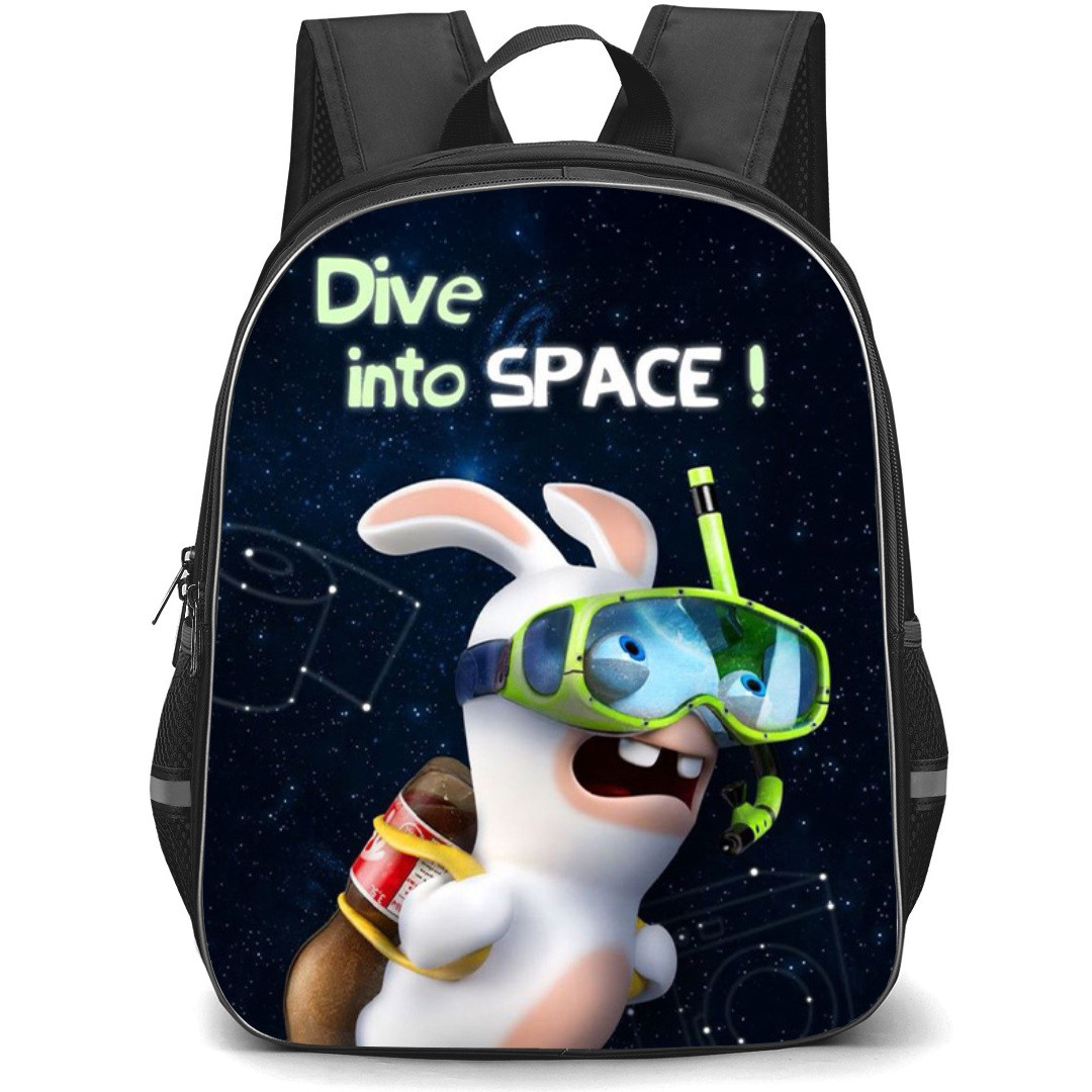 Rayman Raving Rabbids Backpack StudentPack - Rayman Raving Rabbids On Dartboard Round Sticker