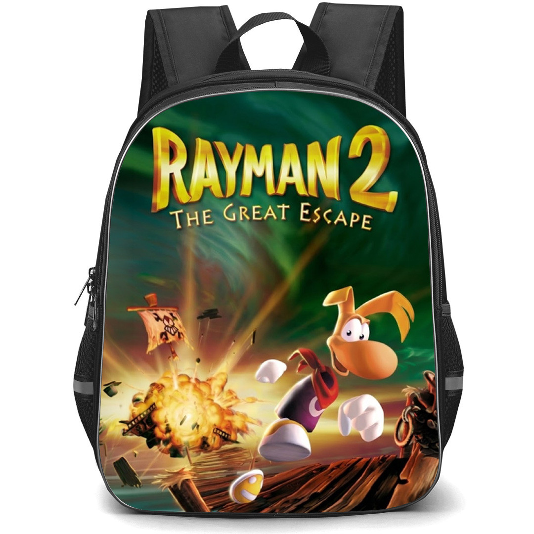 Rayman Backpack School Bag StudentPack - Rayman 2 The Great Escape Run Cover Art