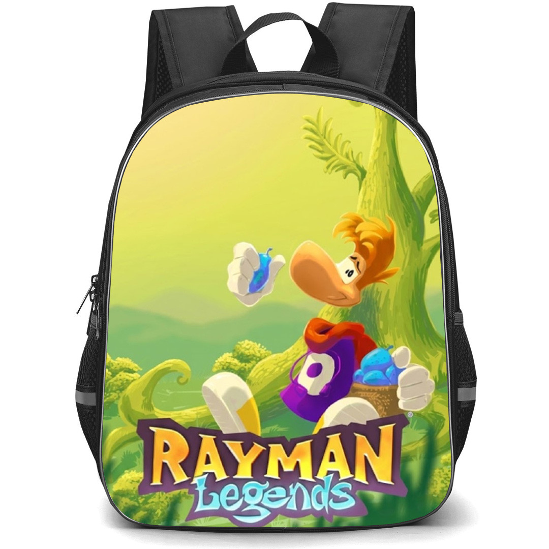 Rayman Backpack School Bag StudentPack - Rayman Blue Plum Game Cover Art