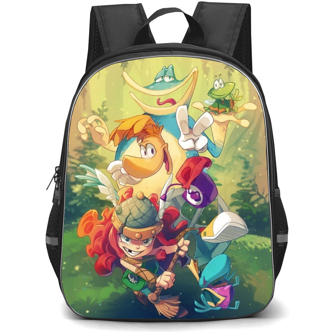 Rayman Backpack School Bag StudentPack - Rayman Characters Comic Art Poster