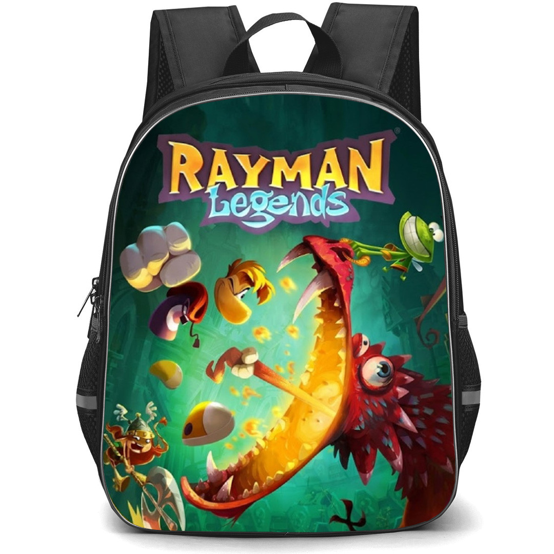 Rayman Backpack School Bag StudentPack - Rayman Legends Game Cover Art