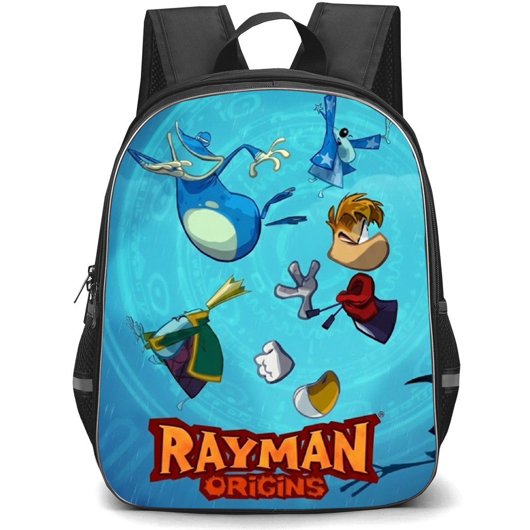 Rayman Backpack School Bag StudentPack - Rayman Origins Characters Falling Game Poster