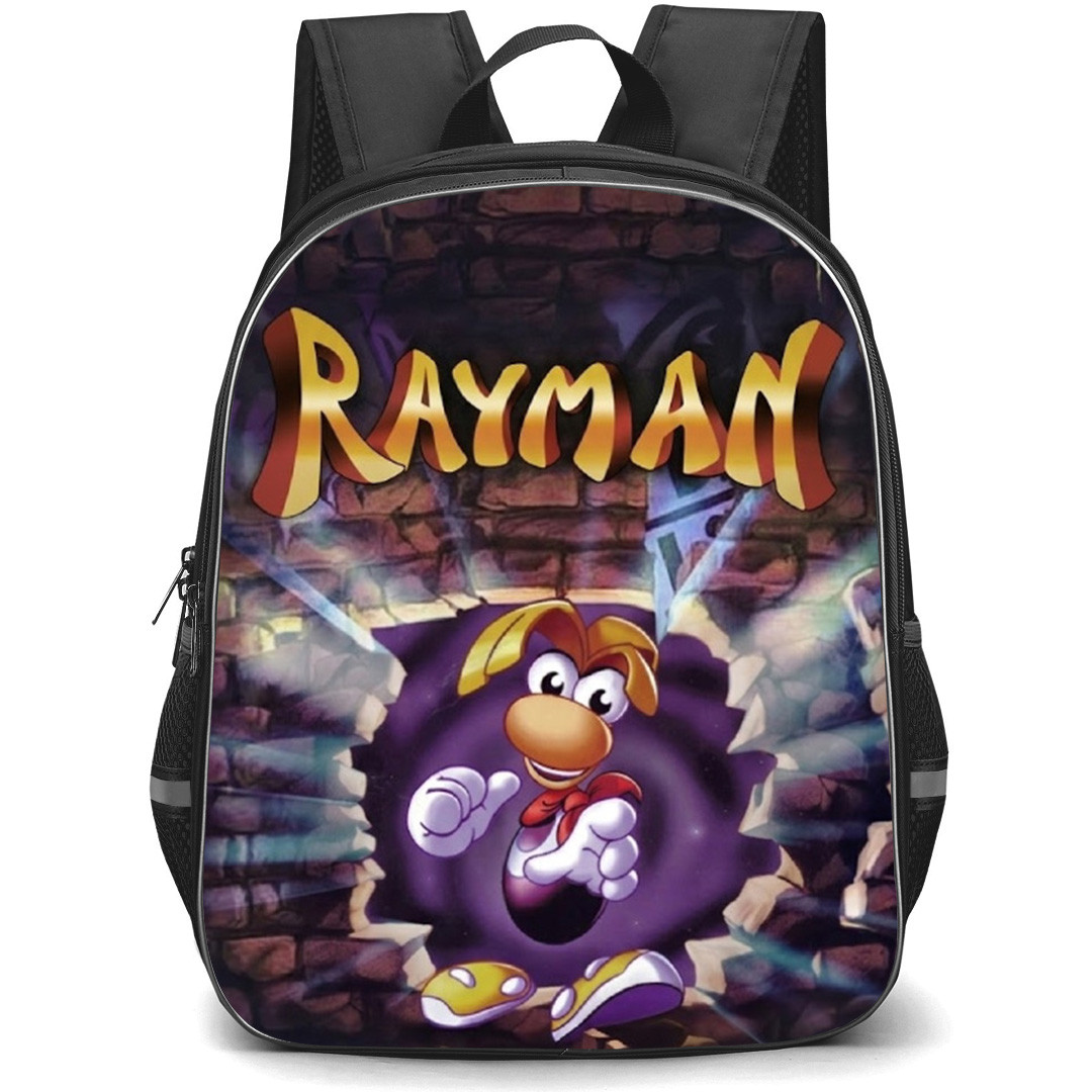 Rayman Backpack School Bag StudentPack - Rayman Wall Blow Game Poster