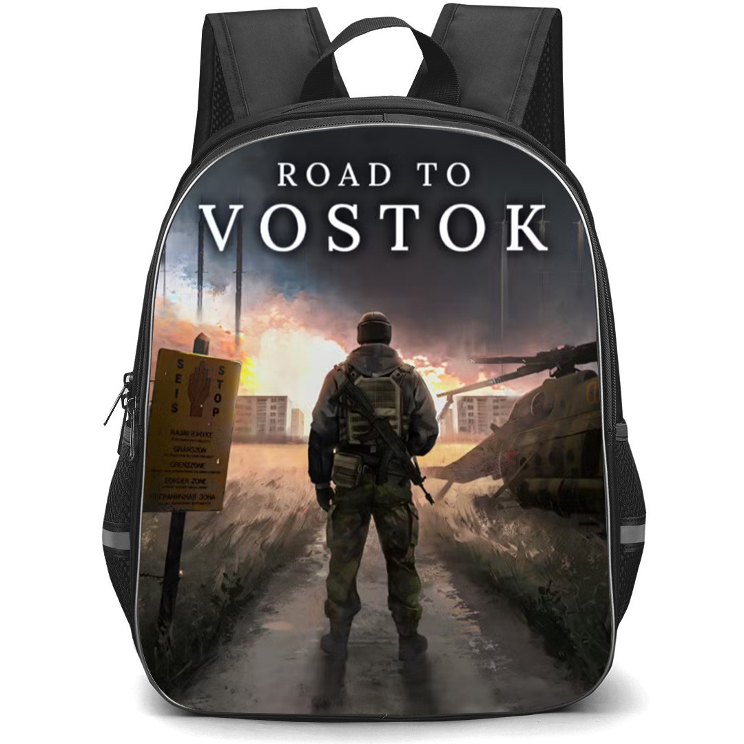 Road To Vostok Backpack School Bag StudentPack - Road To Vostok Soldier Key Art Poster
