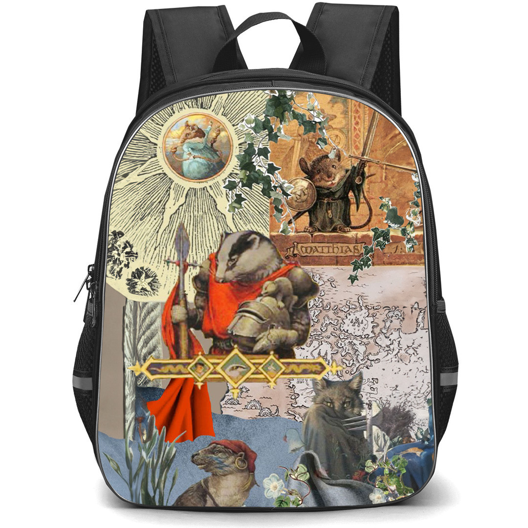 Redwall Backpack School Bag StudentPack - Redwall Characters Collage Fantasy Art Poster