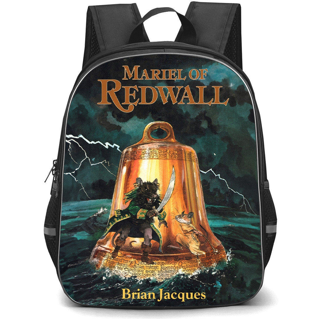 Redwall Backpack School Bag StudentPack - Redwall Mariel Gullwhacker Vs Gabool The Wild Fantasy Art Poster