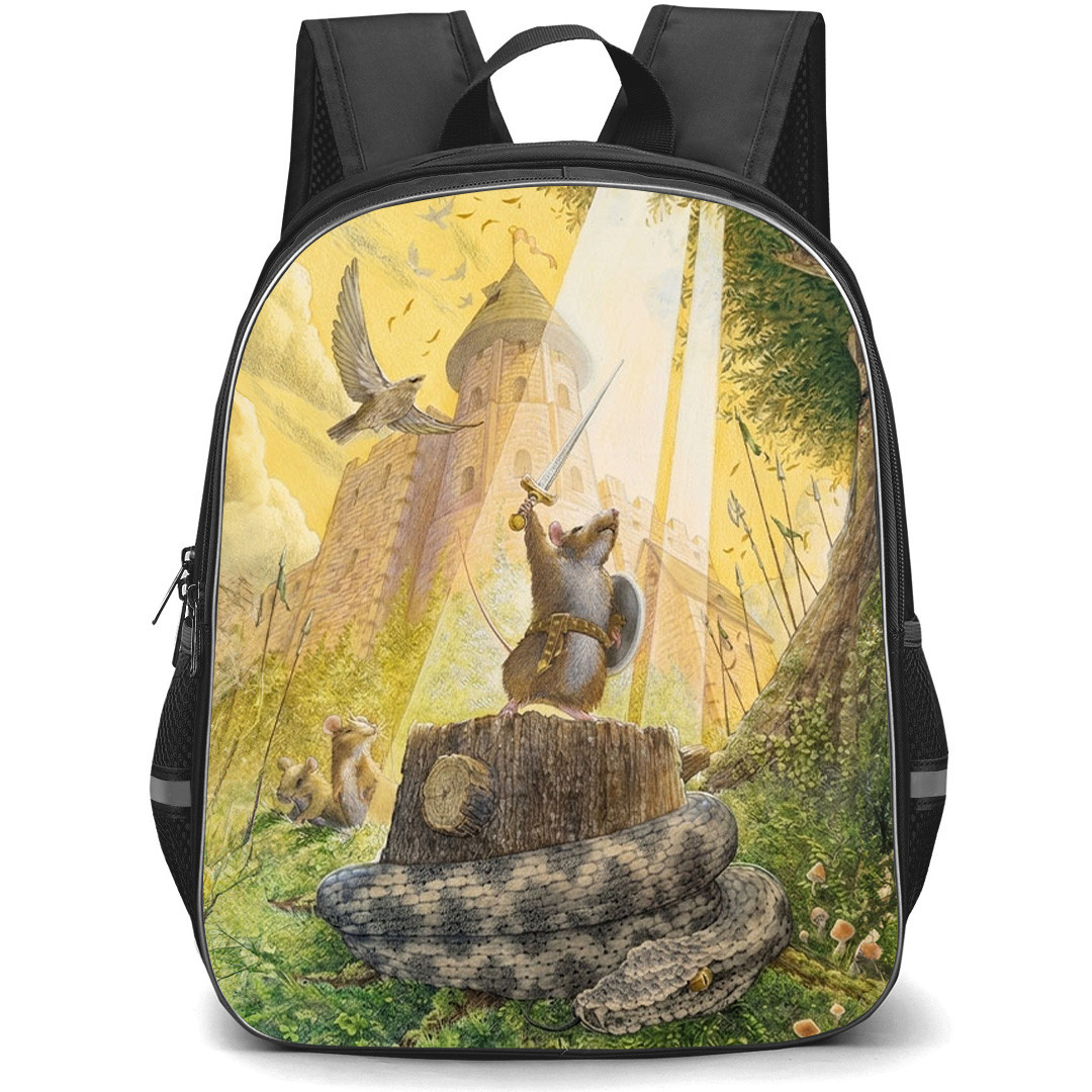 Redwall Matthias Backpack School Bag StudentPack - Matthias Sword Castle Fantasy Art Poster