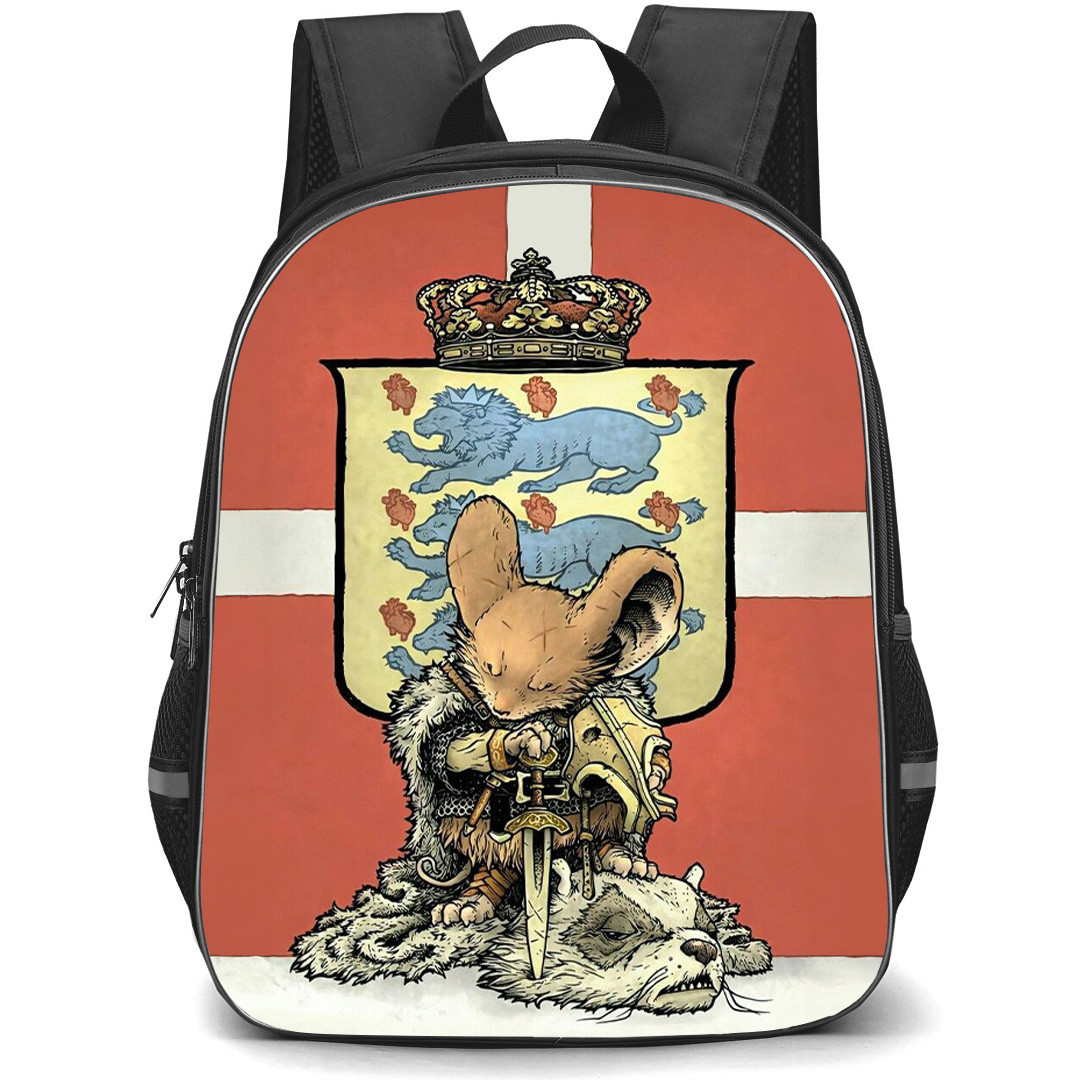 Redwall Backpack School Bag StudentPack - Redwall Mouse Guard Medieval Warrior Mouse Crest Art Poster