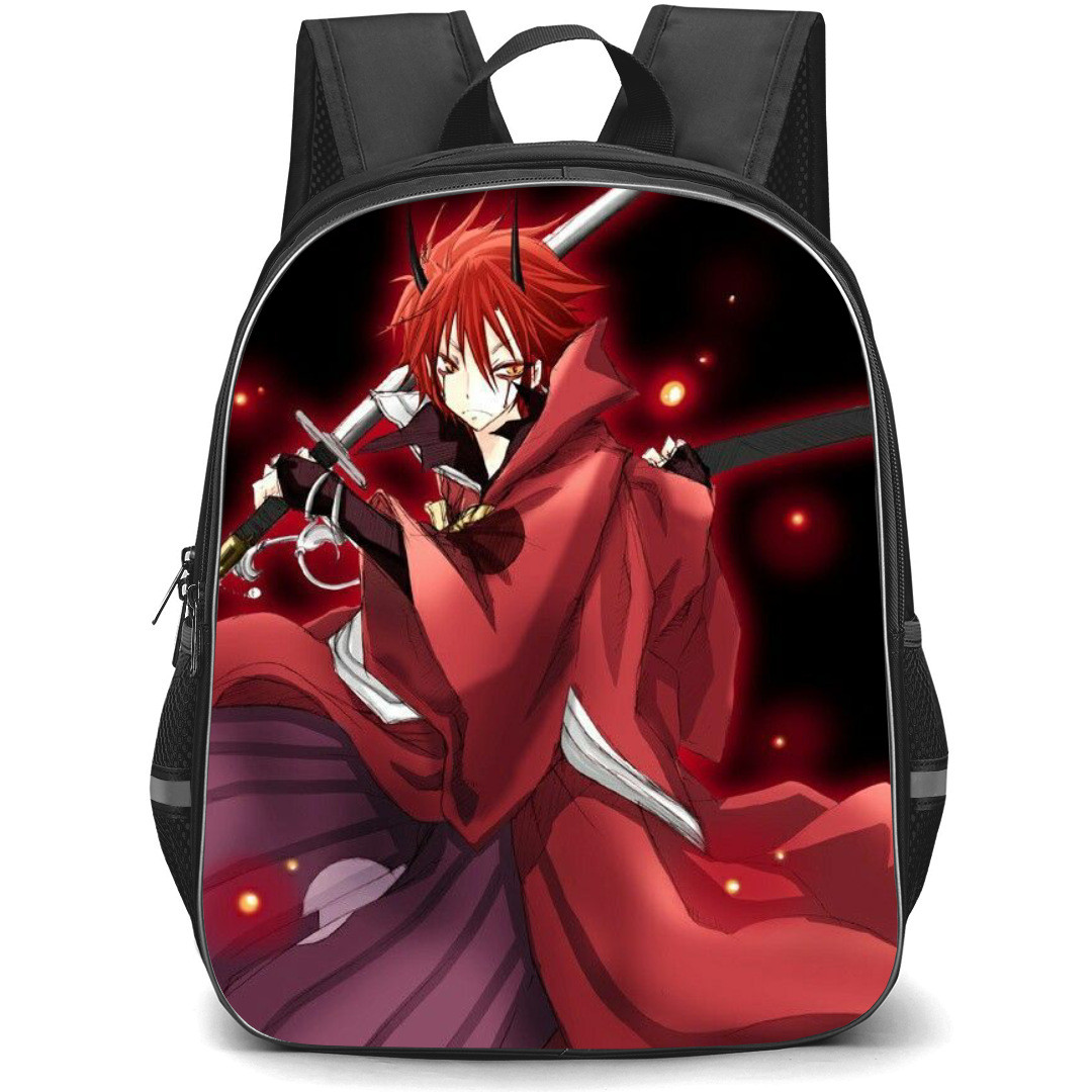 That Time I Got Reincarnated As A Slime Benimaru Backpack StudentPack - Benimaru Attack Pose Holding Two Swords