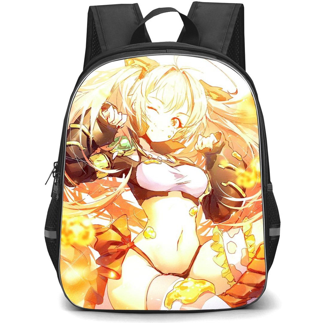 That Time I Got Reincarnated As A Slime Milim Nava Backpack StudentPack - Milim Nava Spilled Honey Yellow Background