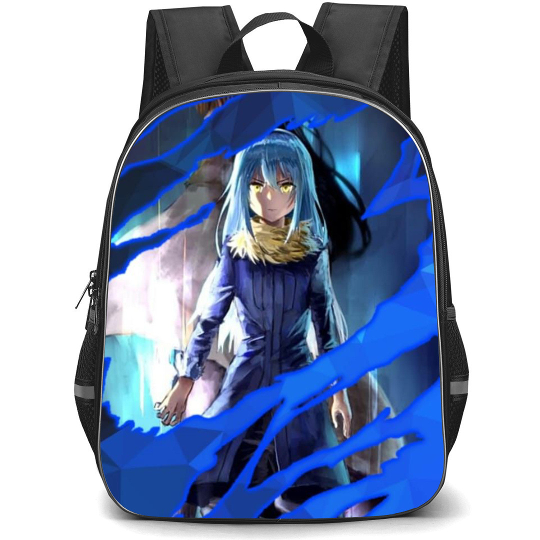 That Time I Got Reincarnated As A Slime Rimuru Tempest Backpack StudentPack - Rimuru Tempest Vintage Art Blue Background
