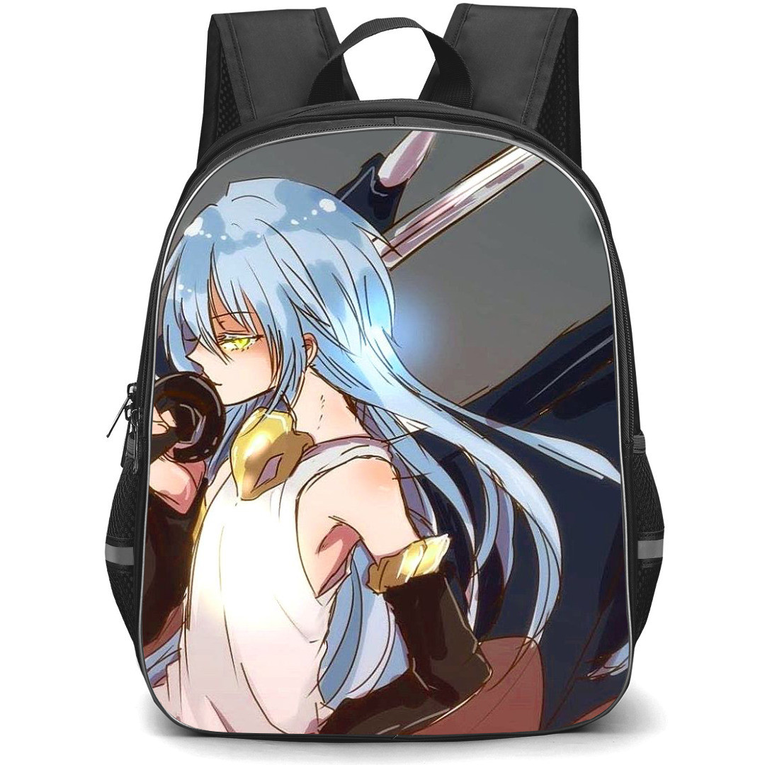 That Time I Got Reincarnated As A Slime Rimuru Tempest Backpack StudentPack - Rimuru Tempest Watercolor Painting Art Grey Background