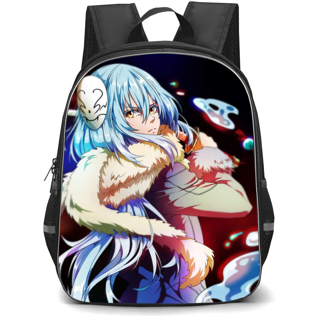 That Time I Got Reincarnated As A Slime Rimuru Tempest Backpack StudentPack - Rimuru Tempest Water Splash Black Background